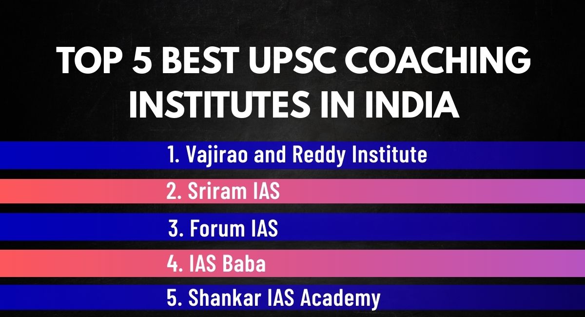 Top 5 Best UPSC Coaching Institutes in India – Vajirao and Reddy IAS Institute