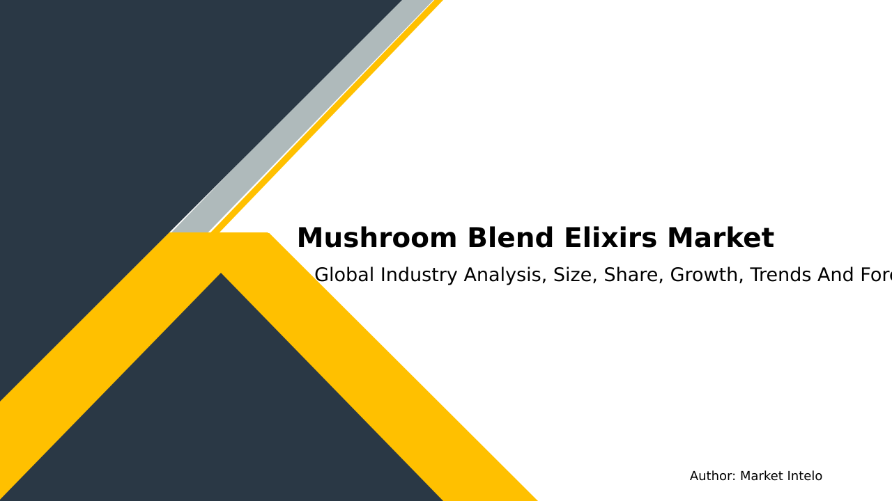Mushroom Blend Elixirs Market Research Report 2033