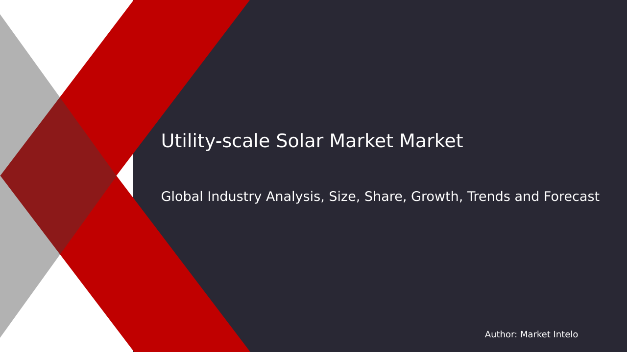 Utility-scale Solar Market Research Report 2033