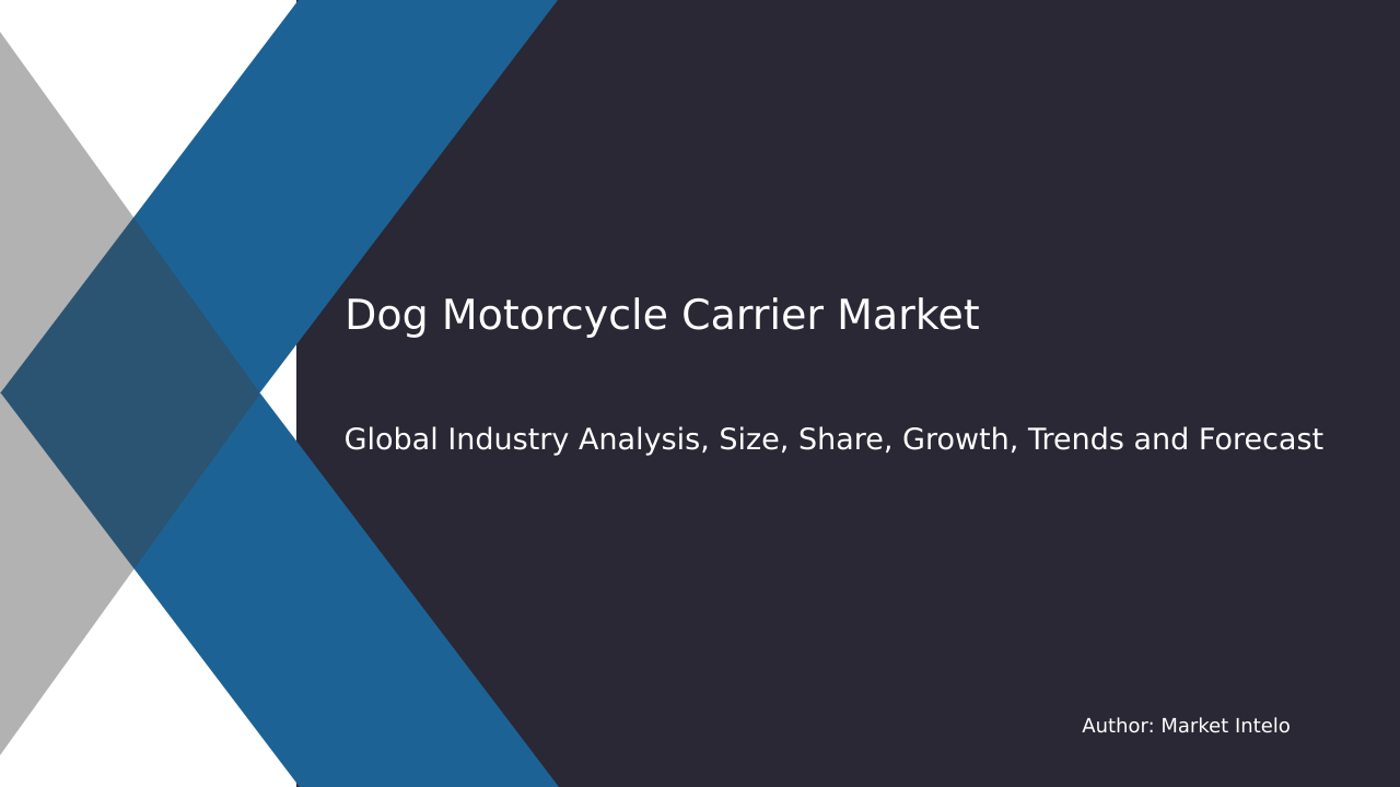 Dog Motorcycle Carrier Market Research Report 2033