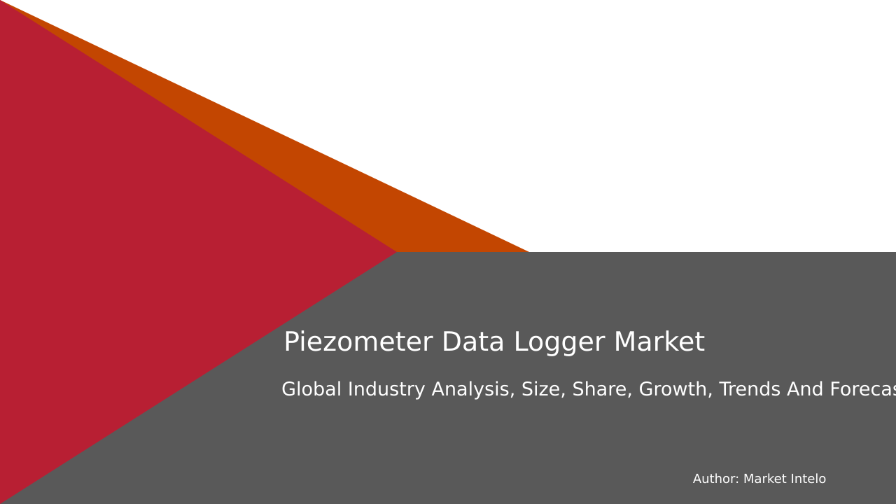 Piezometer Data Logger Market Research Report 2033