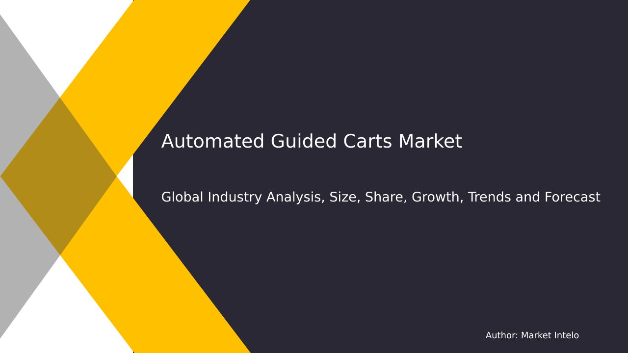 Automated Guided Carts Market Research Report 2033