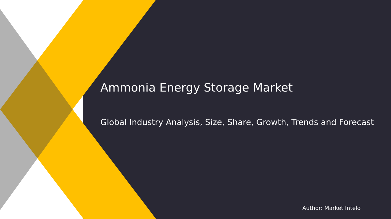 Ammonia Energy Storage Market Research Report 2033